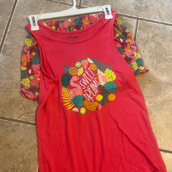 Two pair (2) cat & Jack pjs set. XL 14/16 tank & shorts. - Picture 3 of 6